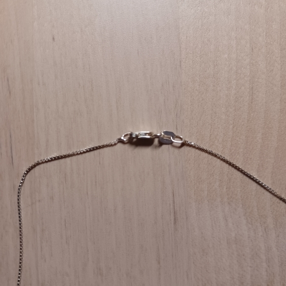 Diamond Necklace Pendant in Sterling Silver - Picture 2 of 8